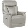 Recline armchair BALDWIN with electric lift mechanism, beige leather