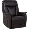 Recline armchair BALDWIN with electric lift mechanism, brown leather