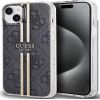 Guess -  iPhone 15 black hardcase IML 4G Gold Stripe Black