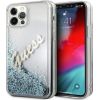 Guess Apple  iPhone 12 Pro Max 6.7 hardcase Glitter Vintage Script Blue