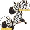 Leantoys Pluszowa Maskotka Przytulanka Zebra Biało Czarna 25cm