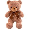 Leantoys Pluszowa Maskotka Przytulanka Miś Z Kokardą W Groszki 45cm