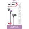 Swissten SuperBass Earbuds Metal YS900 Cтерео Наушники с микрофоном 3.5mm / 1.2m Фиолетовые