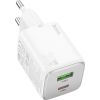 Charger Hoco N41 20W GaN USB-A/USB-C white