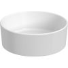 Jika izlietne Cubito Pure, d=400 mm, h=150 mm, uz virsmas, matēta balta