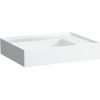 Laufen izlietne Kartell, 600x460 mm, bļoda kreisā pusē, bez maisītāja cauruma un bez pārplūdes, melna Saphi