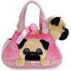 AURORA Fancy Pals мягкая игрушка мопс в сумке, 20 см