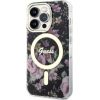 Guess Apple  iPhone 14 Pro 6.1 hardcase Flower MagSafe Black