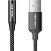 Single-port USB external sound card Vention Gome 1m (black)