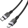 Hoco   X109 Energy 60W silicone charging data cable C to C(L=3M) Black