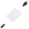 Hoco   X21 Silicone iP charging cable Black White