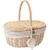 Picnic basket WILLI TASSEL 40x32xH17/40cm