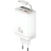Usams Xiang Series USB-C / USB-A Tīkla Lādētājs Balts