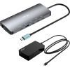I-TEC USB-C Metal NanoDock 2xHDMI 1xUSB-C Video 1xGLAN 1xAudio/Mic 1xSD/microSD 1xUSB 3.2 3xUSB-C 3.2 Gen2 2xUSB 2.0 PD140W+charger