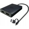 Adapter AV I-TEC i-tec USB-A/USB-C Dual 4K HDMI Video Adapter