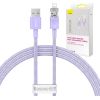 Fast Charging cable Baseus USB-A to Lightning Explorer Series 1m 2.4A (purple)