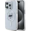 Karl Lagerfeld Apple  Karl Lagerfeld IML Choupette Head Metal Frame MagSafe Case for iPhone 15 Pro Max Transparent