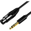 Mozos Kabel mikrofonowy XLR - Jack 6.35 3m MCABLE-XLR-FJ