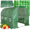 Lean Foil Tunnel Garden Greenhouse 2x3 6m2 Green for Vegetables Frame