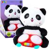Leantoys Pluszowa Panda Z Bębenkami Maskotka Przytulanka Światła Dźwięki