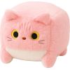 Leantoys Pluszowa Maskotka Przytulanka Kot Kostka Różowy 18cm