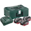 Basic set: 3 x 5,5 Ah LiHD + charger ASC 30-36 + MetaLoc, Metabo