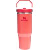 Stanley Termokrūze ar salmiņu The IceFlow Flip Straw 2.0 Tumbler 0,89L koraļu sarkanoranža