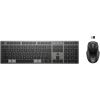 HP 725 Wireless Mouse Keyboard Combo - Multi-Device, Dual-Mode, Programmable, Rechargeable, 4000 dpi - Nightfall Black - ENG   9T5B0UT#ABB