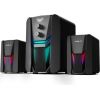 Aula N-189 P360 Skaņas Datora / Portatīvā 2.1 15W Stereo Skaļruņi + Subwooferi 3.5mm + USB RGB Melna