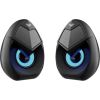 Aula N-69 Stilīgas Kompaktas Datora / Poratīvā 2.0 10W Stereo Skaļruņi 3.5mm + USB RGB + Pults Melna