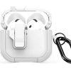 Duxducis Dux Ducis PECP PC+TPU Aizsardzības korpuss - maciņš ar āķi Apple AirPods 4 Balts