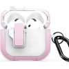 Duxducis Dux Ducis PECP PC+TPU Aizsardzības korpuss - maciņš ar āķi Apple AirPods 4 Balti Rozā