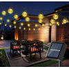Elight Dārza Dekors Saules IP65 LED stikla bumbiņas (1cm) stila spuldžu virtenes gaisma 7m 40gab spuldzes