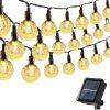 Elight dārza dekori Saules IP65 LED stikla bumbiņas (1cm) stila spuldžu virtenes gaismas 11m 50 gab.