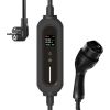 Evcharge EV Charge Portatīvais Type 2 Lādētājs ar 7m Kabeli 3.6 kW 6A–16A 1-Phase IP65 Melns