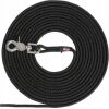Trixie Tracking lead, trigger snap hook, round, S–L: 20m/ø6mm,black
