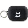 Karl Lagerfeld -  Karl Lagerfeld PU Embossed Choupette Head Case for AirPods Pro 2 Black