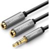 Ugreen Audio splitter 3.5 mm Y‑Austiņu Sadalītājs 20cm