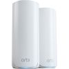 Netgear ORBI RBE772-100EUS WIFI 7 MESH additional satellite set of 2, mesh access point white, tri-band WiFi 7