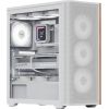 Aerocool D501A-G-WT-v2, tower case (white/wood)