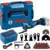 Bosch Cordless Multi-Cutter GOP 18V-34 Solo Professional, 18Volt, multifunctional tool (blue/black, without battery and charger, L-BOXX + accessory box)