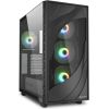 Sharkoon Rebel C80G RGB, tower case (black, tempered glass)