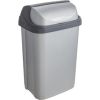 Keeeper Atkritumu spainis ar rotējošu vāku 25L Rasmus 34x26x54cm gaiša sudraba krāsā