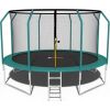 Funfit Trampolina ogrodowa dla dzieci 435cm z siatką zewnętrzną i drabinką