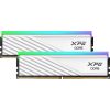 ADATA DDR5 - 32GB - 6000 - CL - 32 (2x 16 GB) Dual Kit, RAM White, AX5U6000C3616G-DTLABRWH, XPG Lancer Blade RGB, INTEL XMP, AMD EXPO
