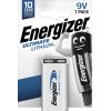 Litija baterija 9V 800mAh (6FR6,1222, U9VL) ENERGIZER