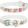 Waudog WAU DOG OBROŻA SKÓRA Z ADRESÓWKĄ QR       ``M`` 20mm/29-38cm BIAŁA W PĄCZKI
