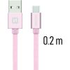 Swissten Textile Универсальный Quick Charge 3.1 USB-C USB Кабель данных 20 cм