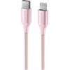 Swissten Textile II USB-C - Lightning Datu un Uzlādes Vads 1.5m