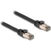 DeLOCK RJ-45 network cable Cat.6a U/FTP ultra flexible (black, 10 meters, inner stainless steel jacket)